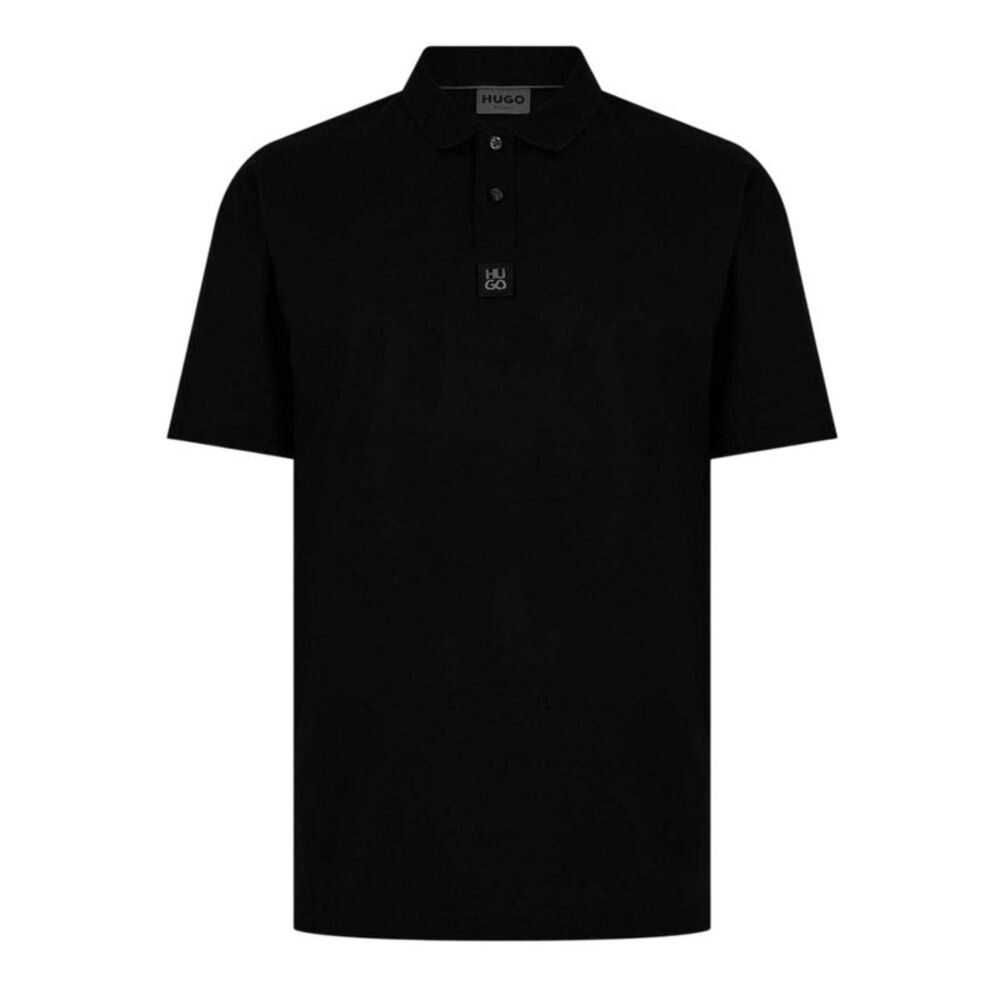 Hugo Mens Deabono Logo Polo Shirt / Black